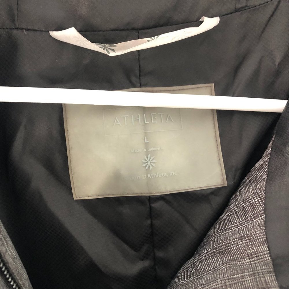 Athleta Waterproof Rainfall Rain Jacket Gray Blac… - image 4